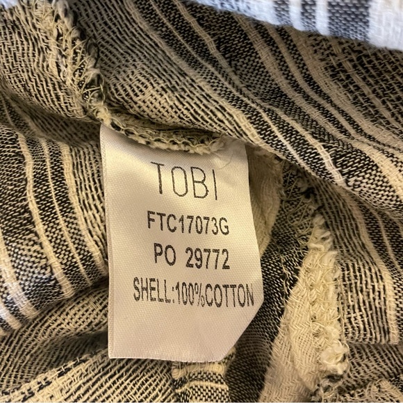 Tobi Strapless Tie Back Top & High Rise Shorts Set, Black/White, Size M, EUC - Picture 5 of 5